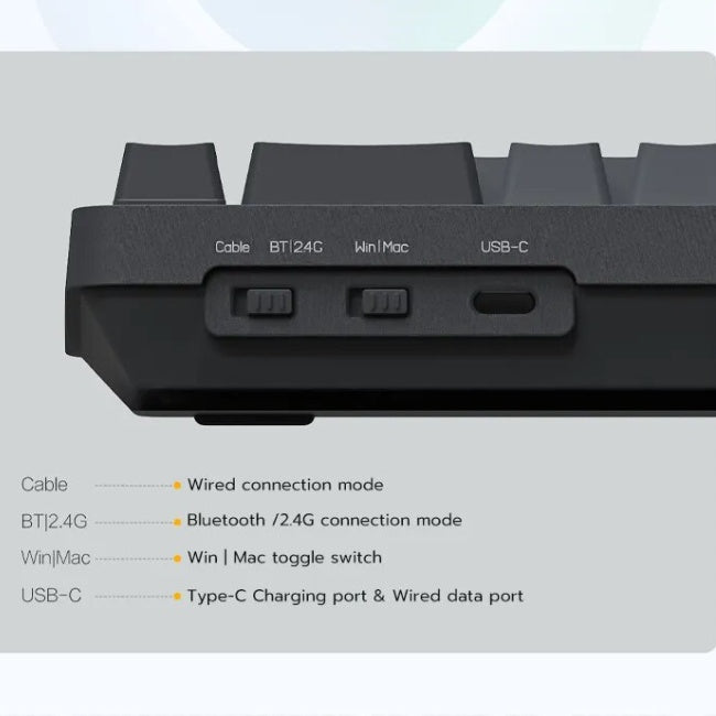 Miiiw POP Series Mechanical Keyboard 68-Key Z680cc Dual-mode Corded Gaming Office Keyboard Mechanical Keyboard