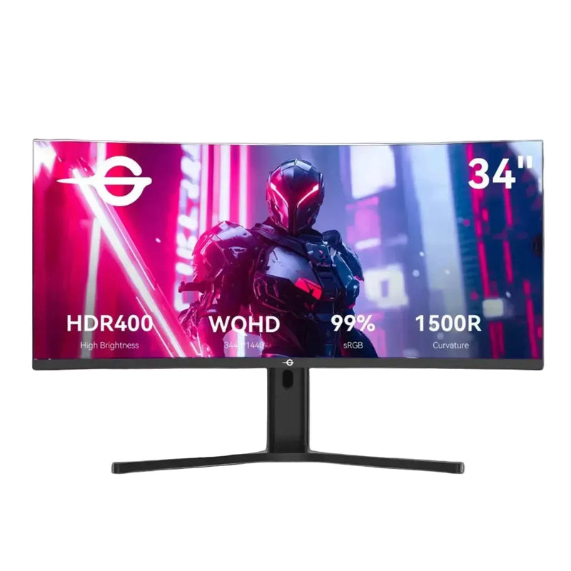 Titan Army 34" WQHD Ultra-Wide Curved Monitor, 200Hz High Refresh, 1500R Curve, 99% sRGB, Low Blue light