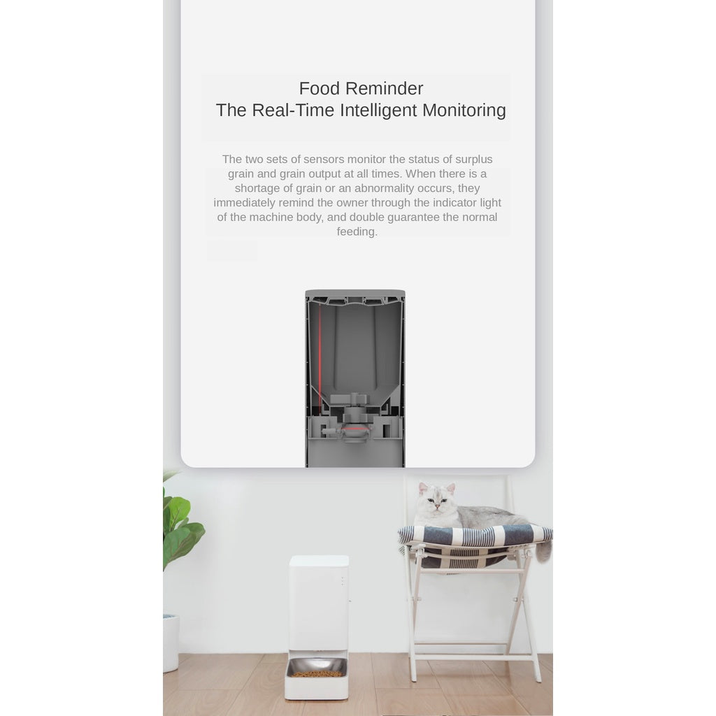 New Xiaomi Smart Pet Feeder Cat Dog Remote Voice Control Automatic Feeding Regular With Mijia APP