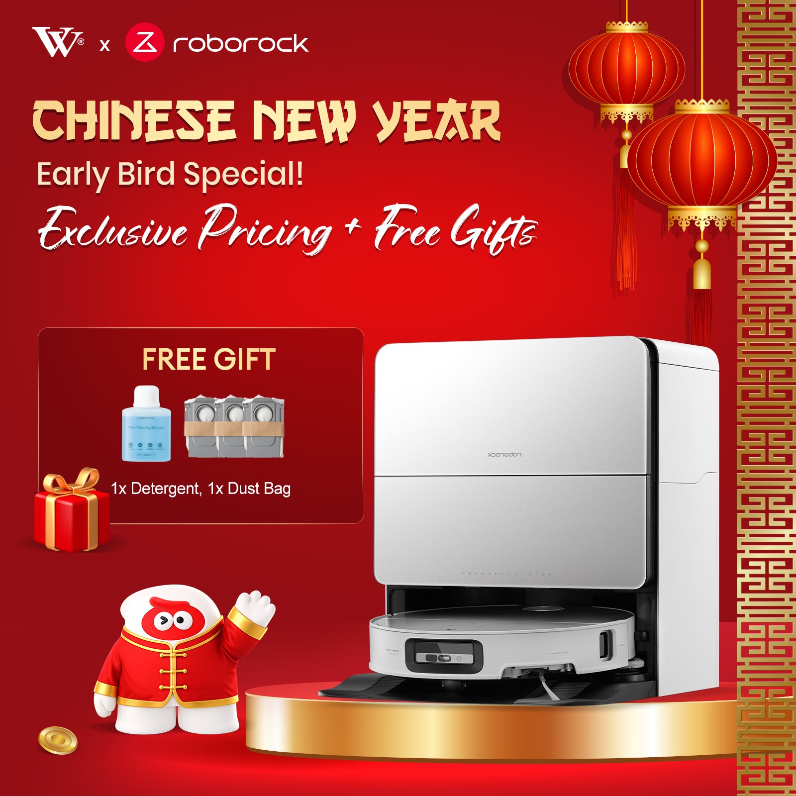 Roborock Saros 10 Black/White