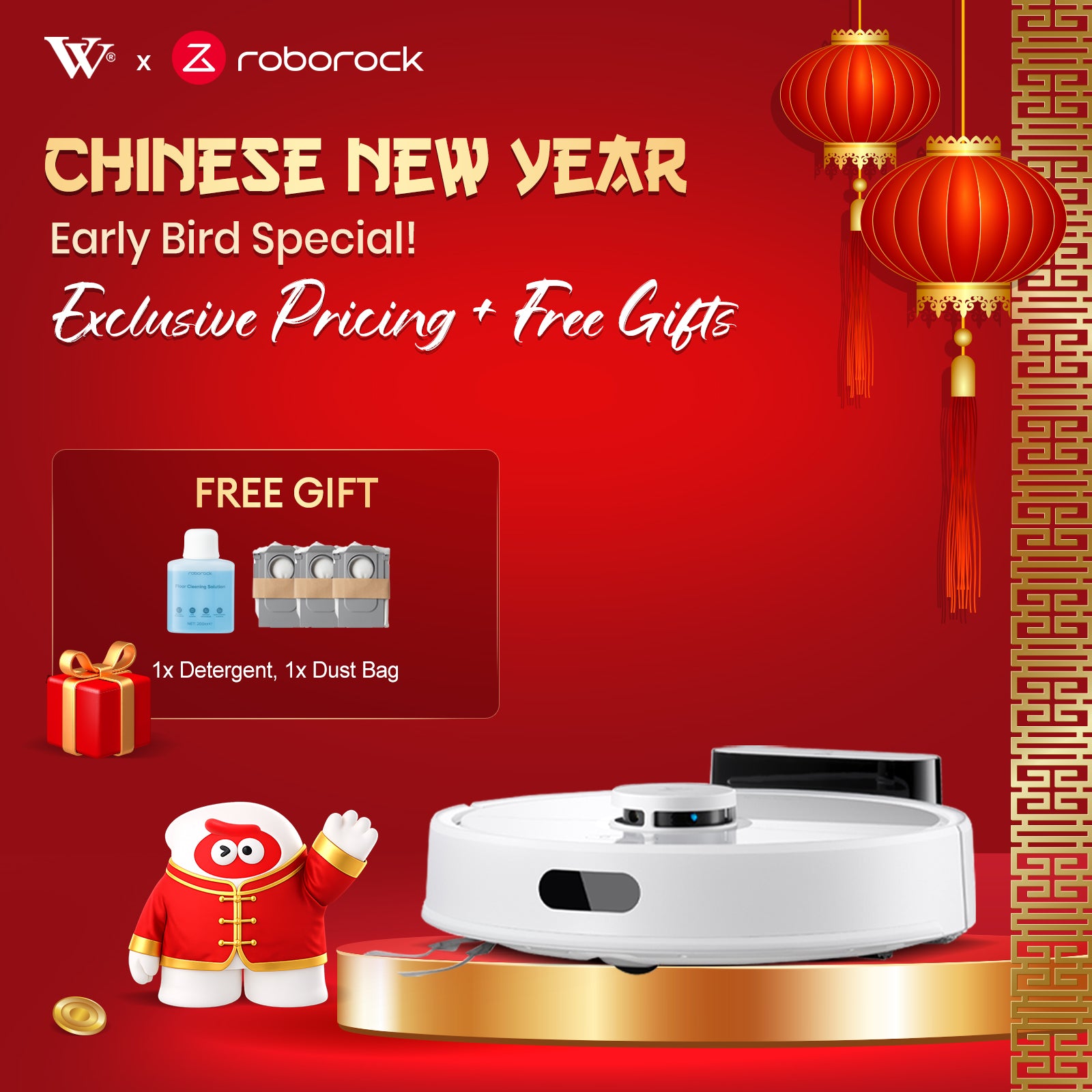 Roborock Q7 TF EU 2Pin White/Black