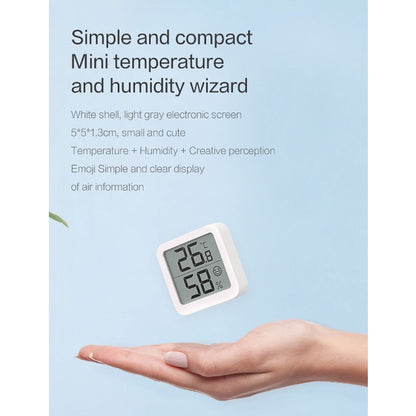 Miiiw Mute Temperature Humidity Clock Digital Hygrometer Alarm Clock Indoor Thermometer Humidity Monitor Home