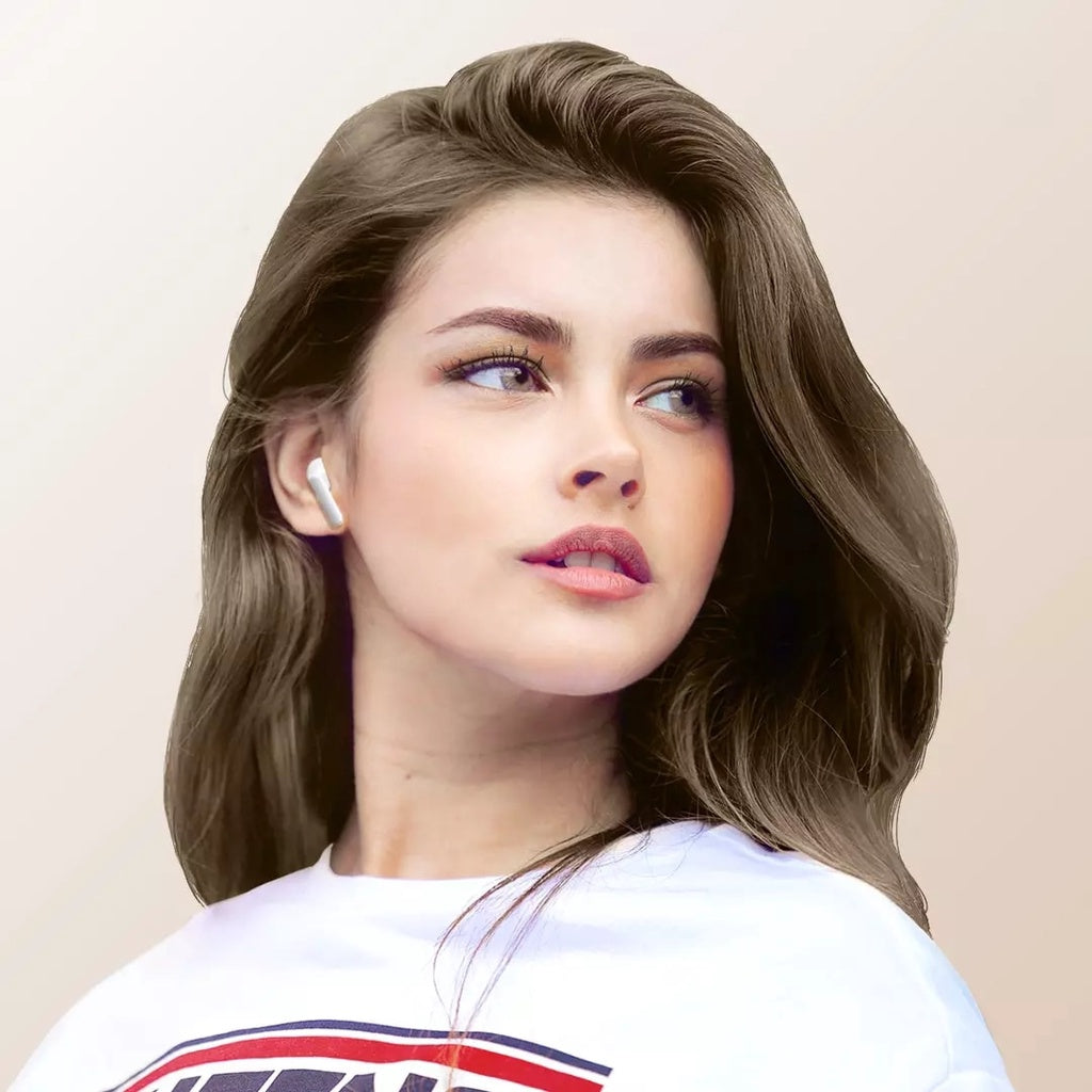 MiiiW TWS Earphones Marshmallow Bluetooth headset Compatible White Ultra-small Body Comfortable In-ear 13mm Large Dynami