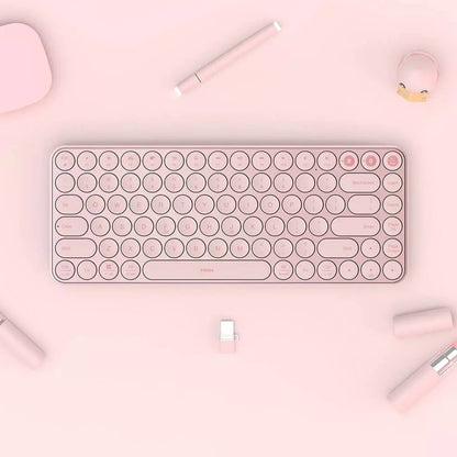 Youpin MIIIW Mini Bluetooth Dual Mode Keyboard 85 Keys 2.4GHz Multi System Wireless Keyboard For Computer Laptop Tablet