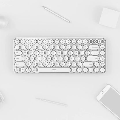 Youpin MIIIW Mini Bluetooth Dual Mode Keyboard 85 Keys 2.4GHz Multi System Wireless Keyboard For Computer Laptop Tablet