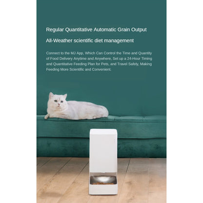 Xiaomi Smart Pet Feeder Cat Dog Remote Voice Control Automatic Feeding Regular With Mijia APP