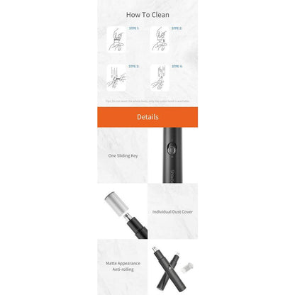 ShowSee Portable Electric Mini Nose trimmers