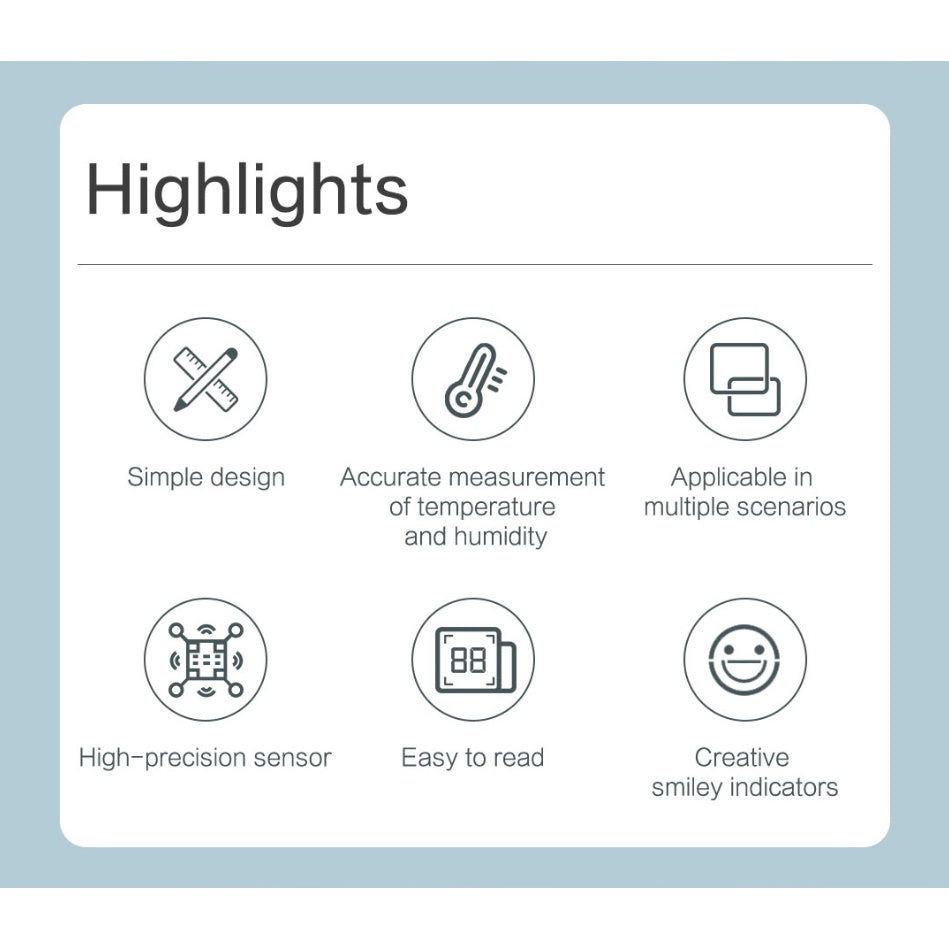 Youpin Miiiw Mute Temperature Humidity Clock Digital Hygrometer Alarm Clock Indoor Thermometer Humidity Monitor Home