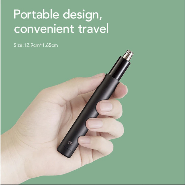 Huanxing Nose Hair Trimmer HN3 10000 RPM Battery-Operated Waterproof Painless Precision Tool Mini Electric Trimm