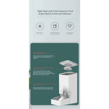 Xiaomi Smart Pet Feeder Cat Dog Remote Voice Control Automatic Feeding Regular With Mijia APP