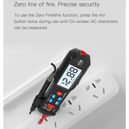 DUKA LCD Digital Multimeter Pen Esr Meter Testers Automotive Sound Light Alarm Detection Tester Meter High Precision