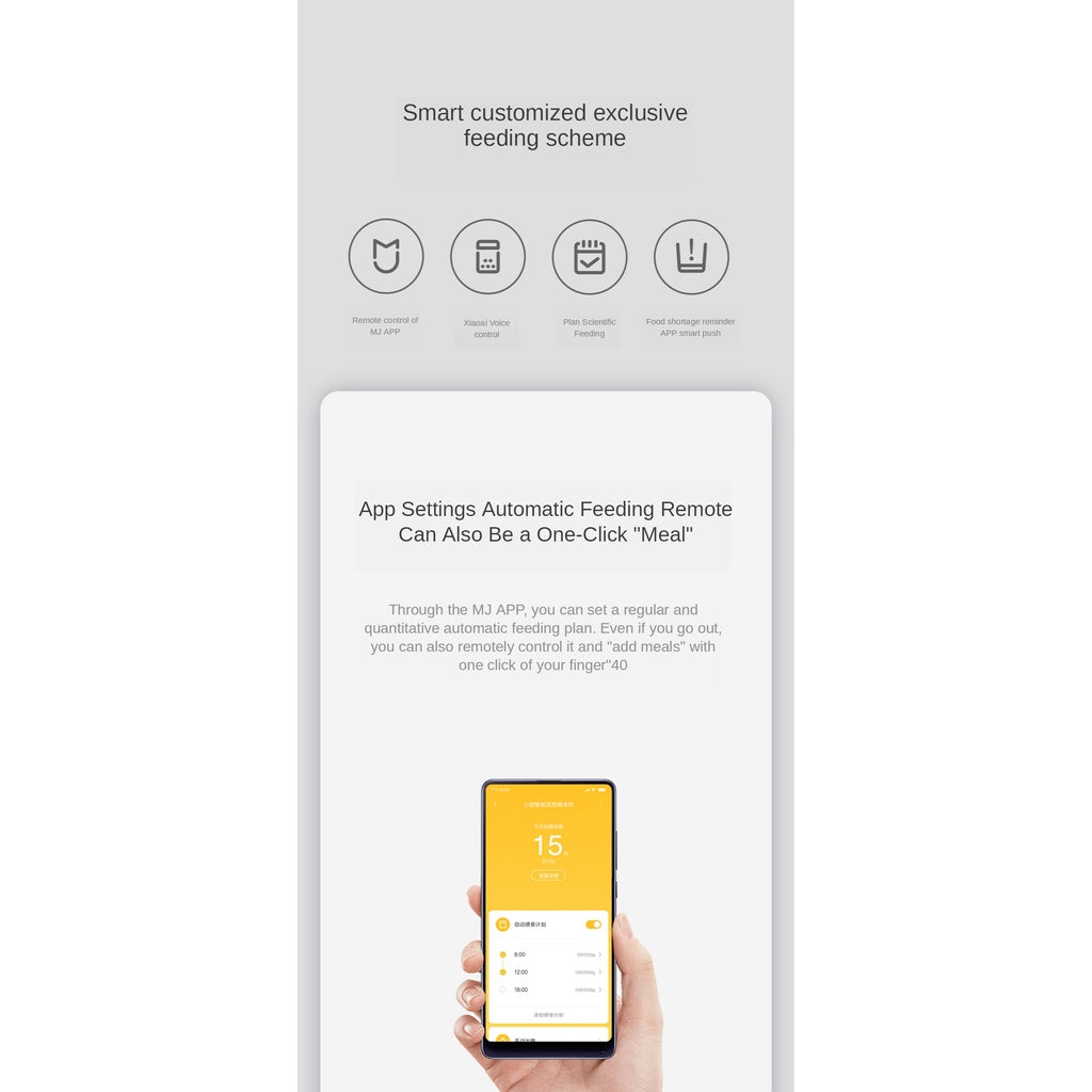 New Xiaomi Smart Pet Feeder Cat Dog Remote Voice Control Automatic Feeding Regular With Mijia APP