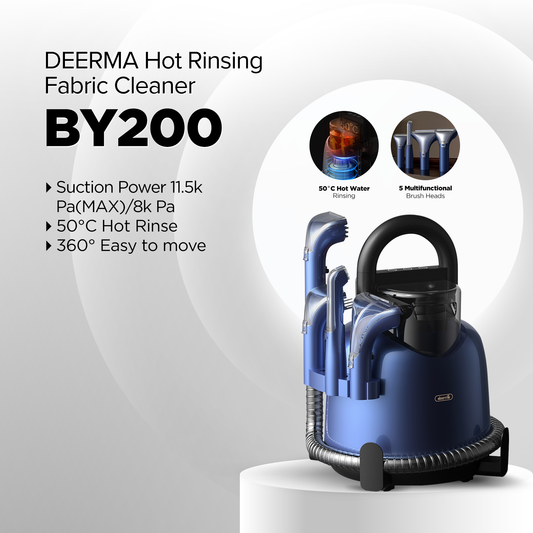 Deerma Vacuum Cleaner DEM-BY200 Upholstered Sofa Curtain Cushions _ Hot water cleaning