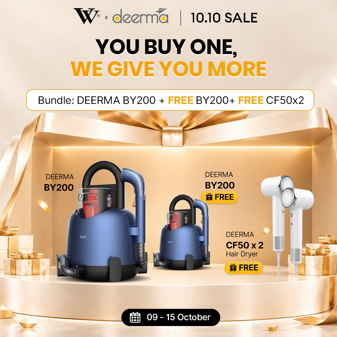 Exclusive 10.10 Bundle | Deerma BY200 + FREE BY200 + 2 CF50