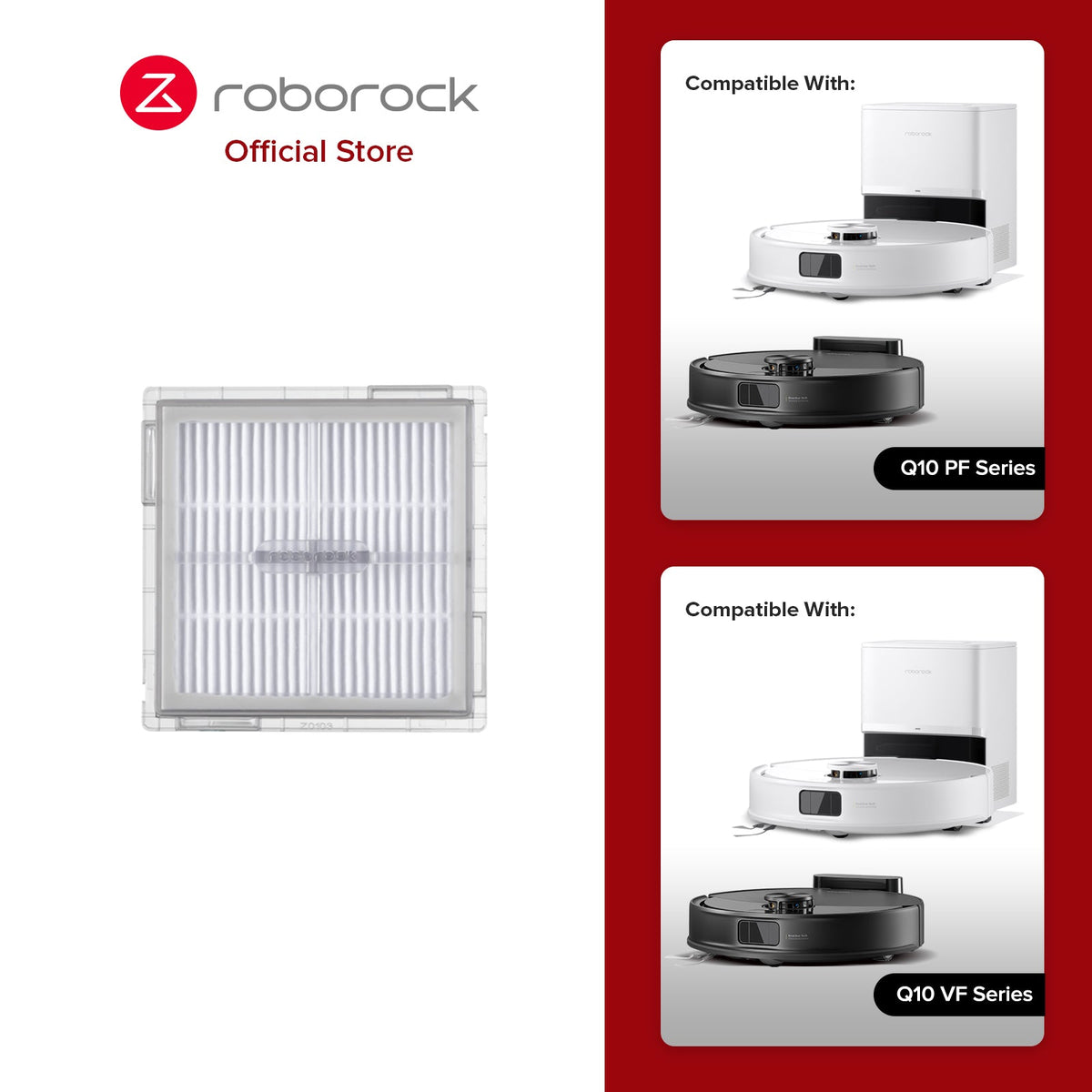 Filter for Roborock Q10 PF+, Q10 PF, Q10 VF+, Q10 VF - image 2