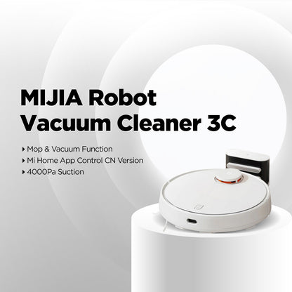 Xiaomi MIJIA Robot Vacuum Cleaner Mop 3C Mi Sweeping Mopping for Home Carpet Dust Cleaning with Smart Planne