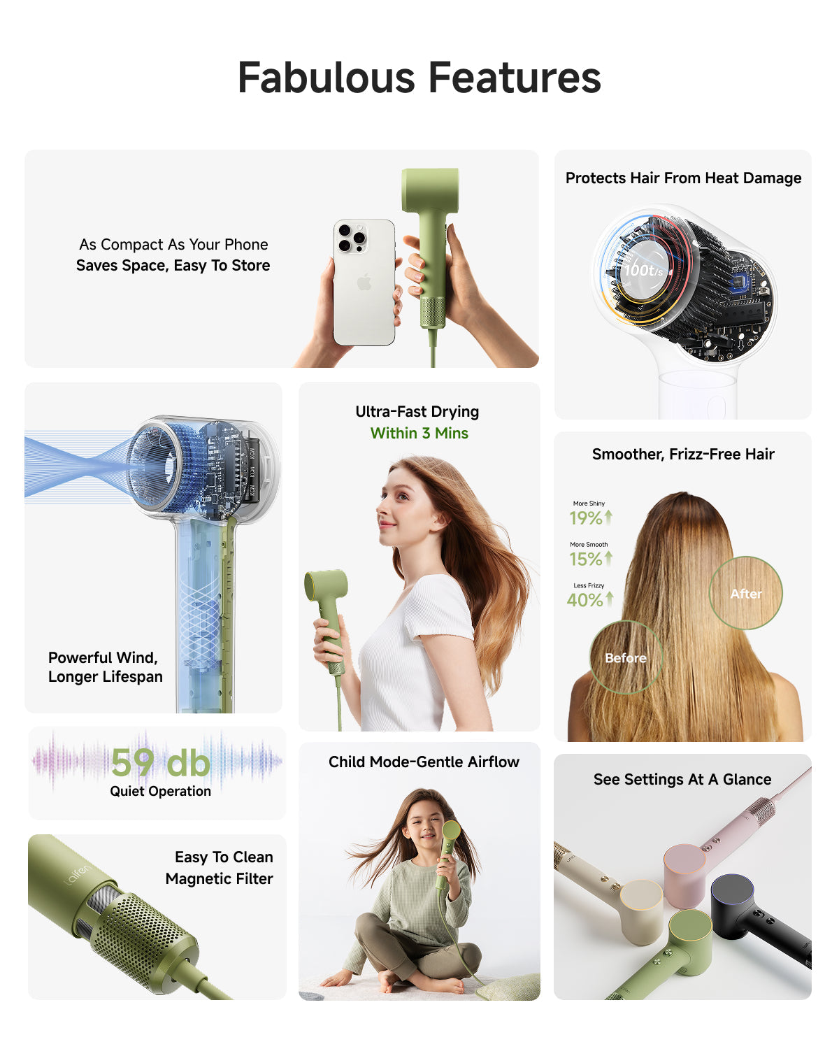 Laifen Mini · High-Speed Hair Dryer
