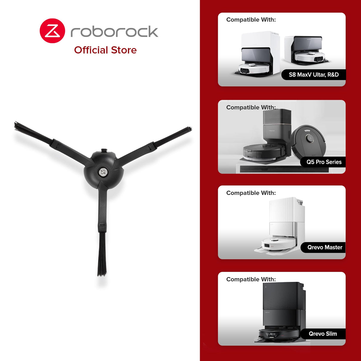 Side Brush for Roborock S8 MaxV Ultra, S8 MaxV Ultra (R&D), Qrevo S, Qrevo Pro, Qrevo Master, Qrevo Slim - image 2