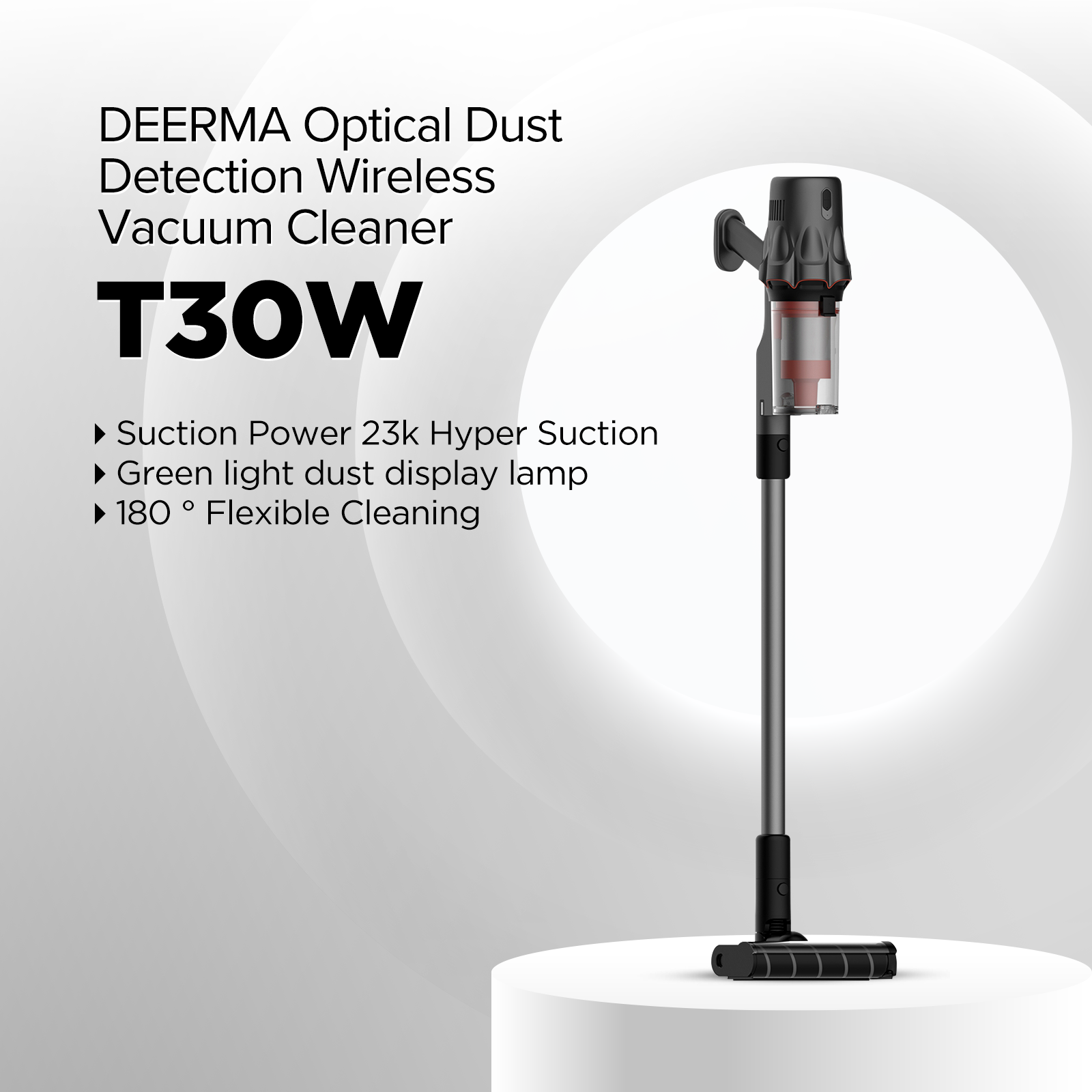 Deerma T30W Wireless Portable Vacuum Strong Suction Low Noise Mini Handheld