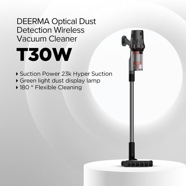 Deerma T30W Wireless Portable Vacuum Strong Suction Low Noise Mini Handheld