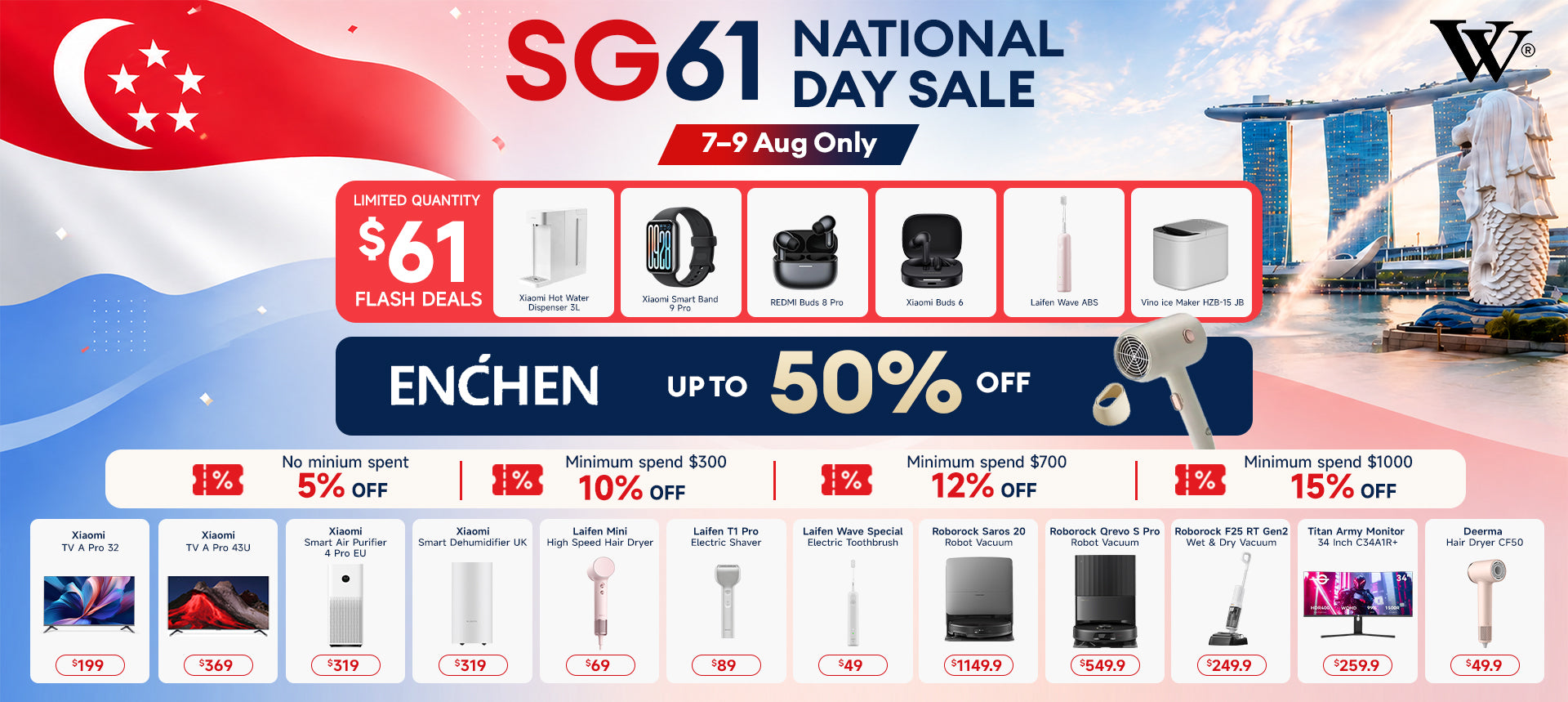 W Network SG61 National Day Sale