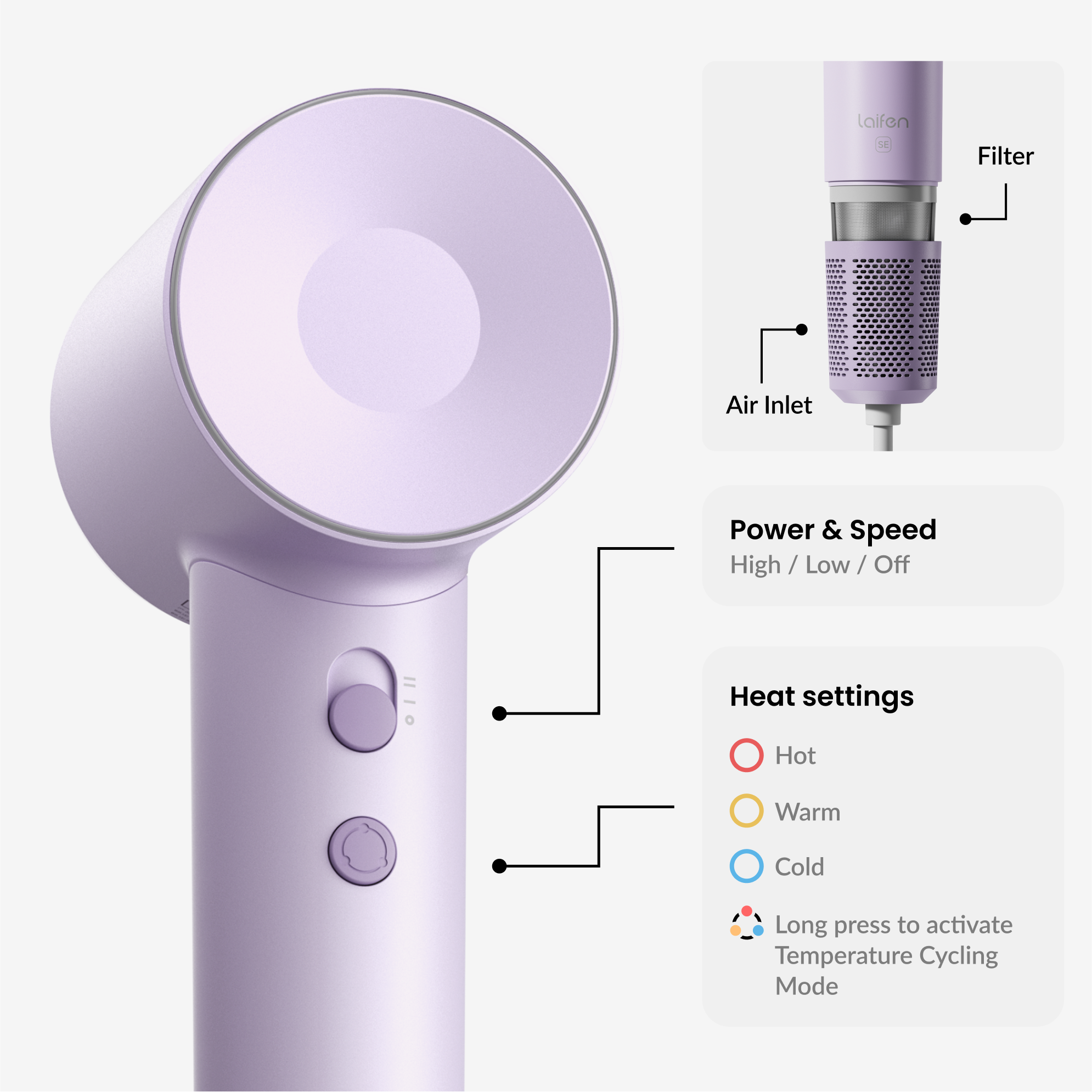 Laifen SE · High-speed hair dryer