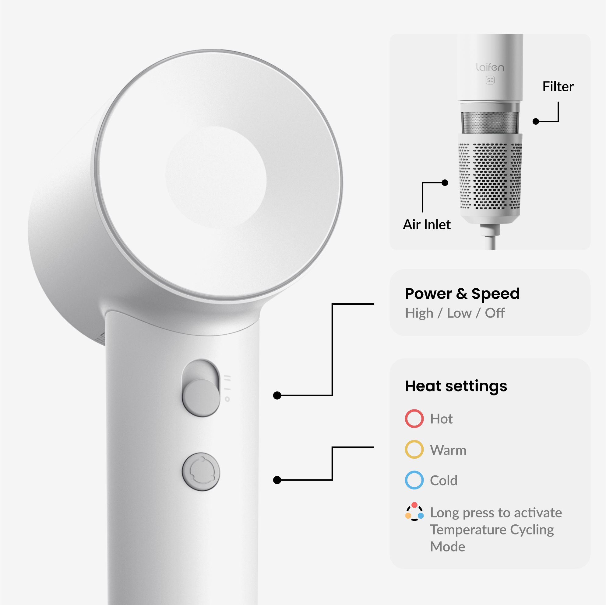 Laifen SE · High-speed hair dryer