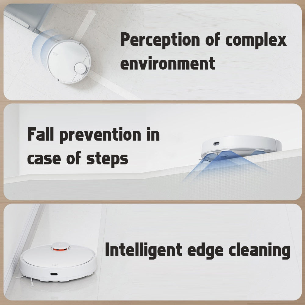 Xiaomi MIJIA Robot Vacuum Cleaner Mop 3C Mi Sweeping Mopping for Home Carpet Dust Cleaning with Smart Planne