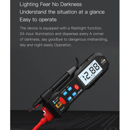 DUKA LCD Digital Multimeter Pen Esr Meter Testers Automotive Sound Light Alarm Detection Tester Meter High Precision