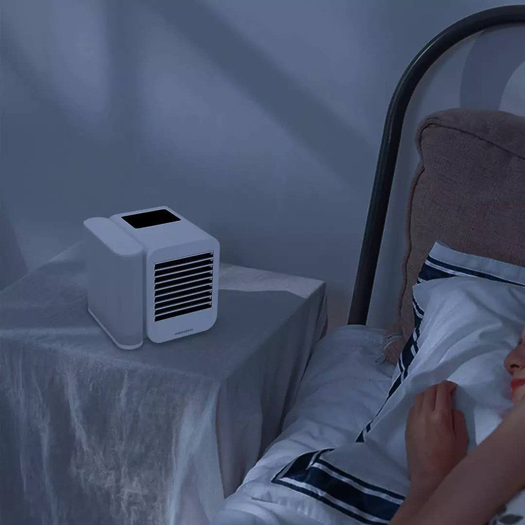 Microhoo Cooling Fan MH01R  3in1 Mini Air Conditioner Water Cooling Fan Portable USB Charging Personal Humidifier