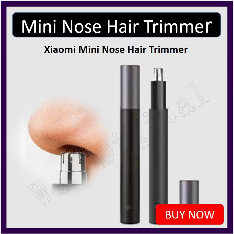 Huanxing Nose Hair Trimmer HN3 10000 RPM Battery-Operated Waterproof Painless Precision Tool Mini Electric Trimm