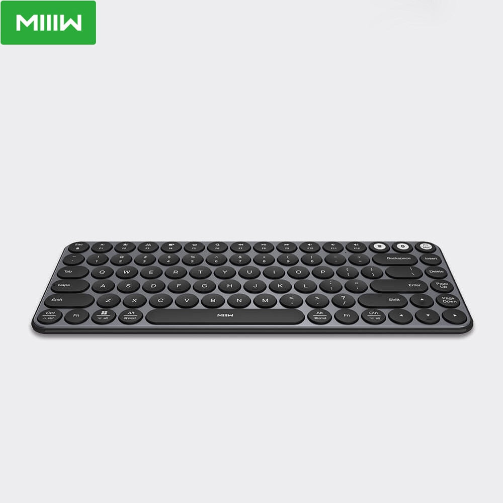 Youpin MIIIW Mini Bluetooth Dual Mode Keyboard 85 Keys 2.4GHz Multi System Wireless Keyboard For Computer Laptop Tablet