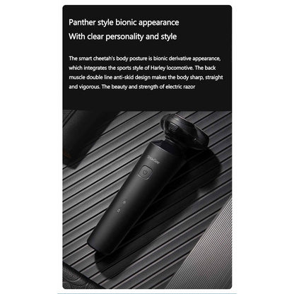 Showsee F303-BK Electric Shaver Men Dry Wet Shaver Floating Blade Razor IPX7 Waterproof Type-C Charging Beard Shaving