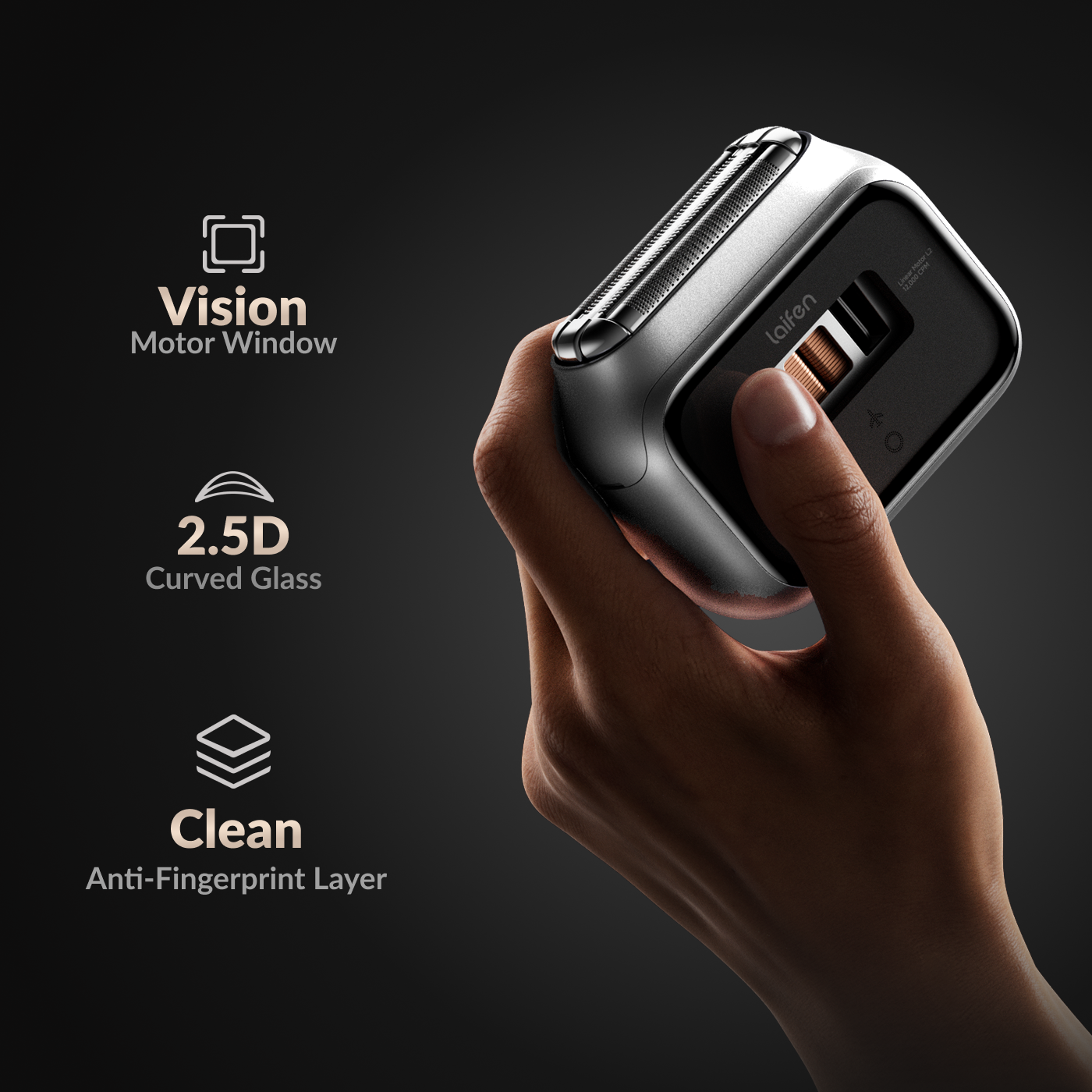 Laifen P3 Pro 3-Blade Electric Shaver with Linear Motor