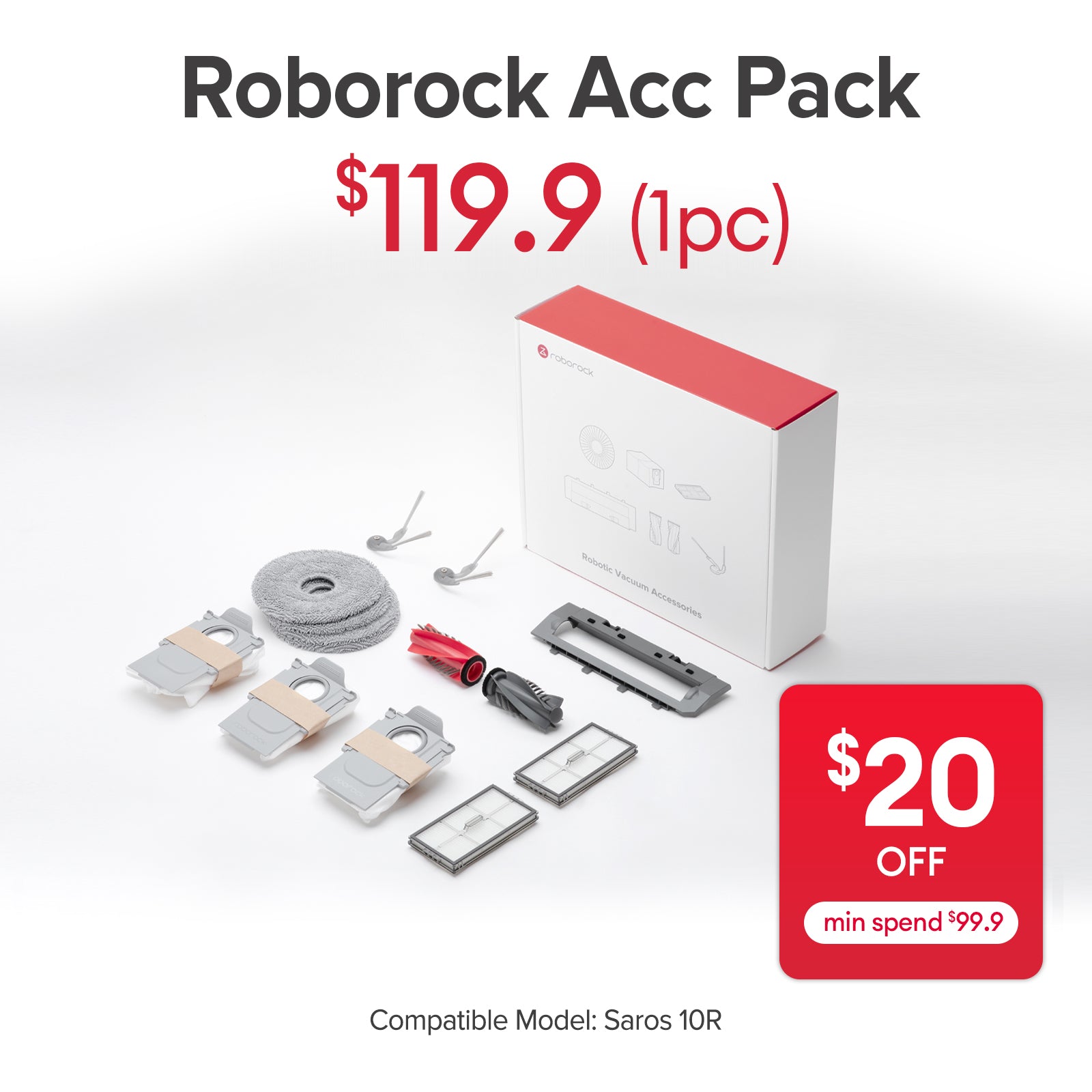 Roborock Accessories Pack for Saros 10R