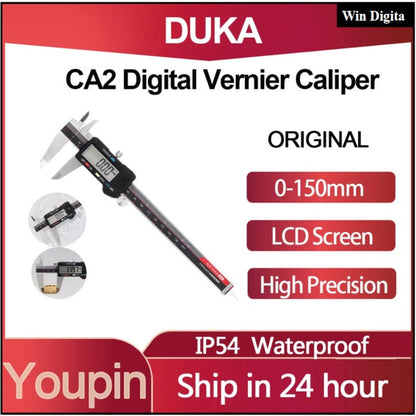 DUKA CA2 Digital Vernier Caliper Waterproof Stainless Steel Electronic Measurement 0-150mm Measuring Tool Measuri