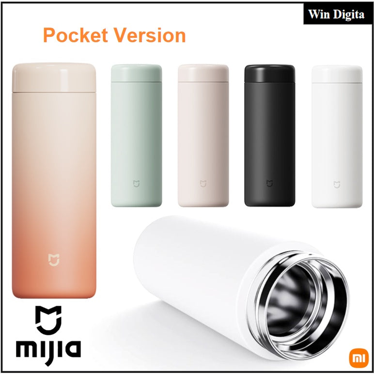 Xiaomi Mijia Thermos Pocket Version Vacuum Bottle Stainless Steel Water Bottle Keep Cold and Warm For WomenMen Travel