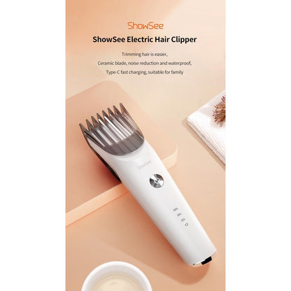 Showsee Electric Barber Slide Cover Positioning 6th Gear Length Waterproof 700mAh Battery Portable Wireless Hair