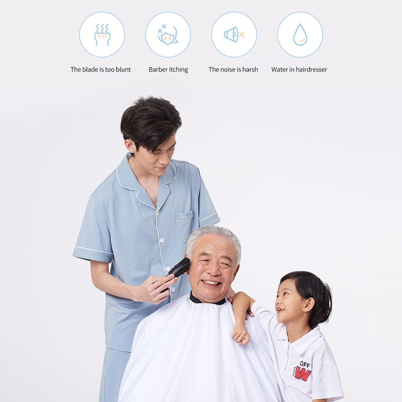 Showsee Electric Barber Slide Cover Positioning 6th Gear Length Waterproof 700mAh Battery Portable Wireless Hair