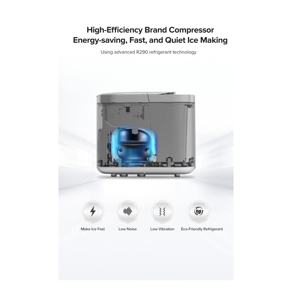 Vino Ice maker Electric bullet cylindrical Ice machine Automatic Household mini ice making Machine For Milk Tea Shop