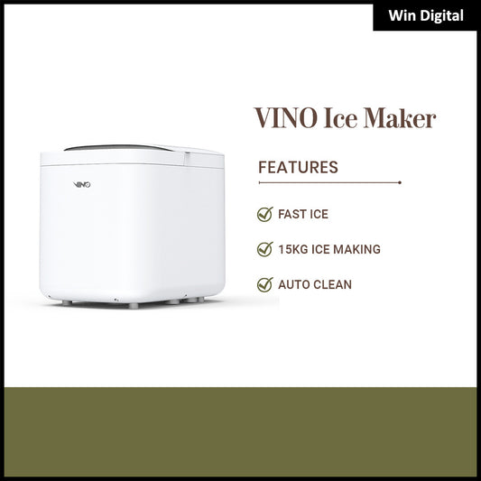 Vino Ice maker Electric bullet cylindrical Ice machine Automatic Household mini ice making Machine For Milk Tea Shop