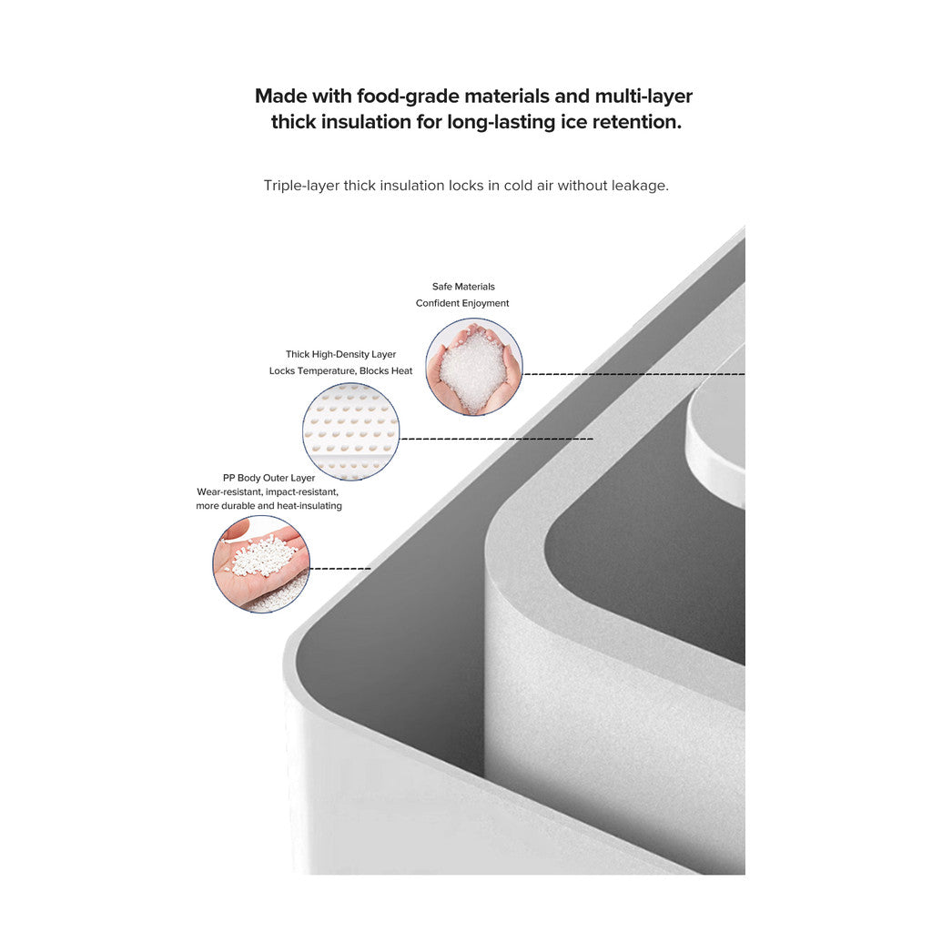 Vino Ice maker Electric bullet cylindrical Ice machine Automatic Household mini ice making Machine For Milk Tea Shop