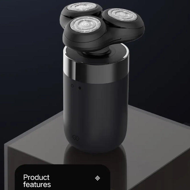 Huanxing S3 Electric Shaver 3 head magnetic levitation C Type Rechargeable Razor Washable Blade Wet Dry Man Shaver Beard