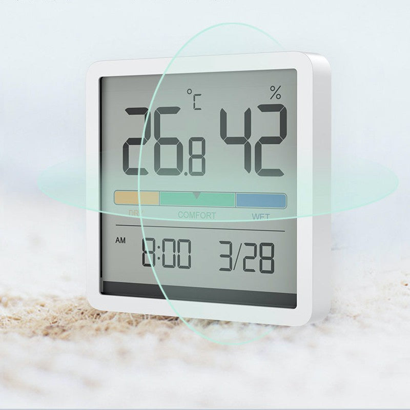 Original Miiiw Mute Temperature Humidity Clock Home Indoor High-precision Baby Room Temperature Monitor Huge LCD Screen