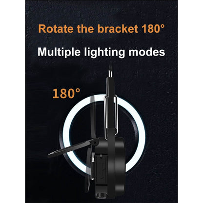 MIWAING 6 in 1 Multifunctional Portable Flashlight Aluminum-alloy Frame Rotatable High-Brightness Bottle Opener Multiple
