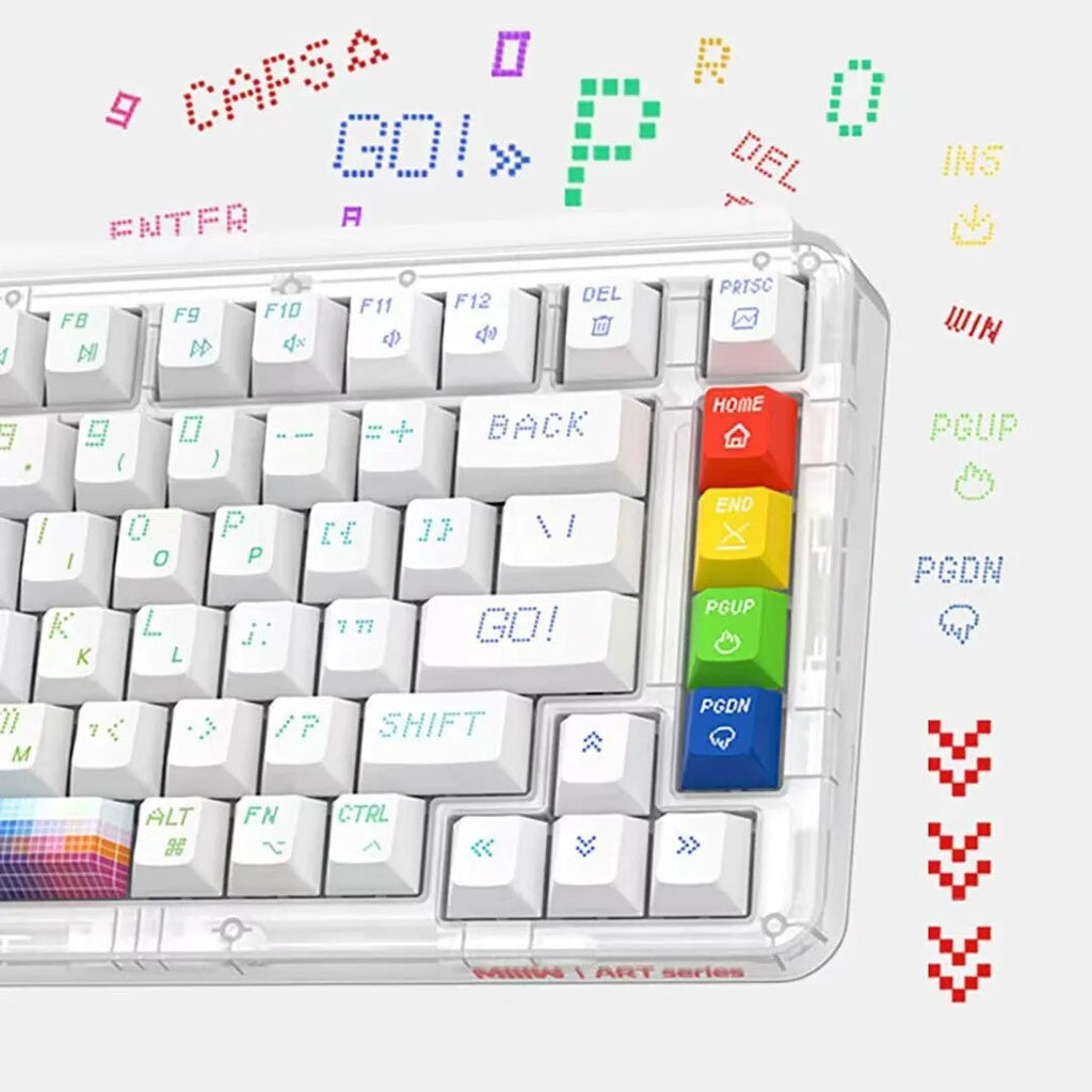 MIIIW ART Z980PRO | Z830PRO Rainbow Pixel Mechanical Keyboard Bluetooth Gasket Structrue+ 3.0/5.0 2.4G Wireless RGB