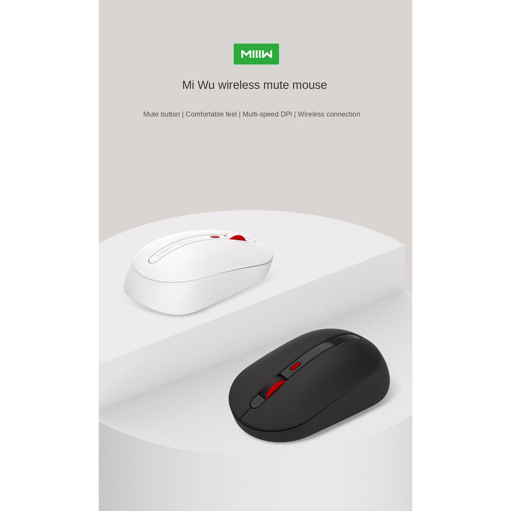 MIIIW M01 Wireless Silent Mouse 2.4G Wireless Computer Mice 3 Adjustable DPI Level (800/1200/1600) Silent Click
