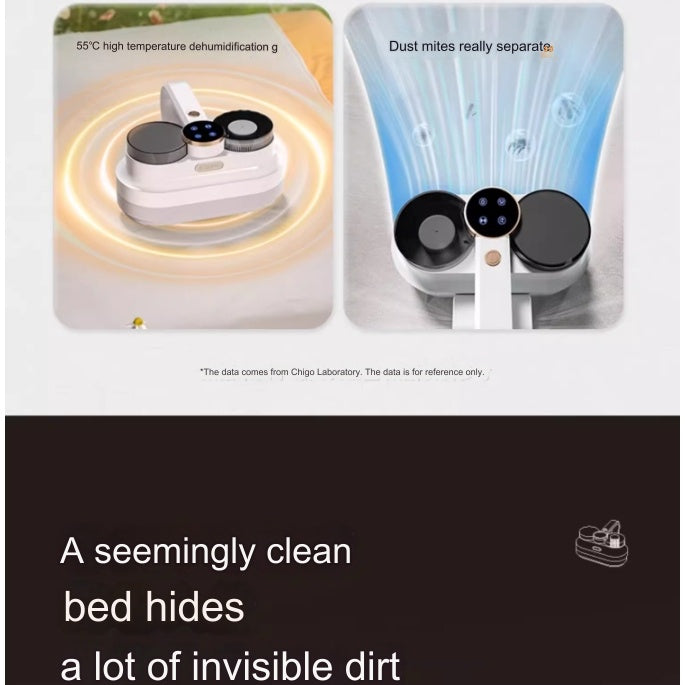 Chigo Double Wireless Mite Remover Multifunctional UV Lamp Bead Ultrasonic Double Beat Bed Vacuum Cleaner Mite Vacuum