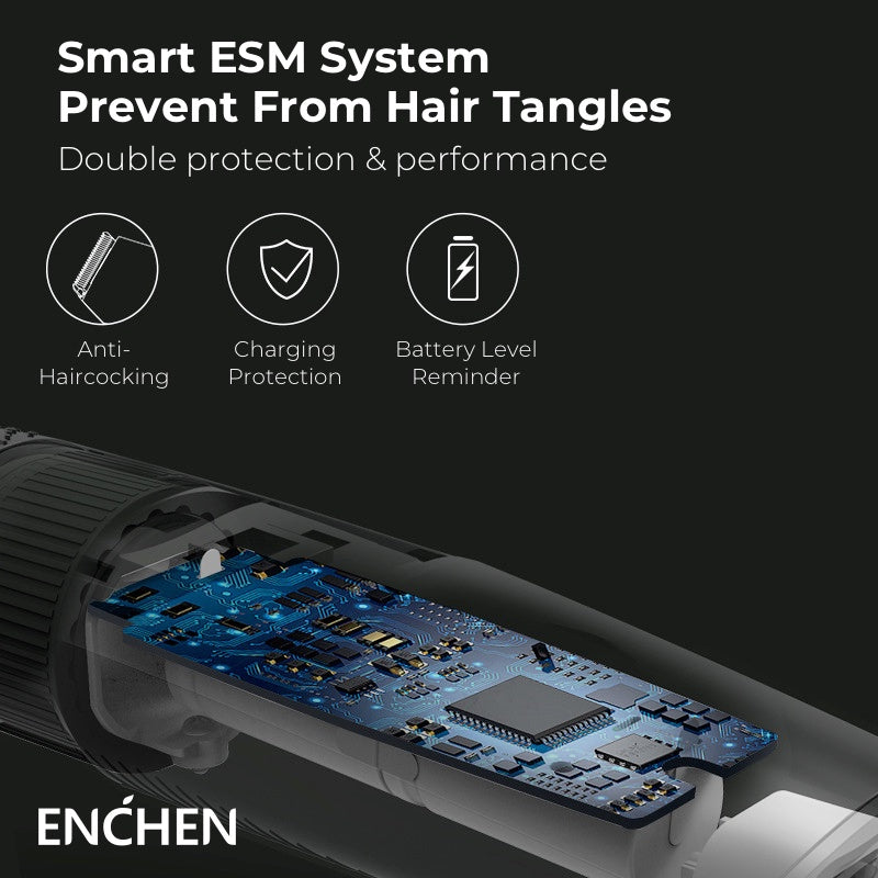 ENCHEN Sharp 3S Electric Hair Trimmer USB Rechargeable Professional Hair Trimmer Cutter for Men Adults Razor Trimmer