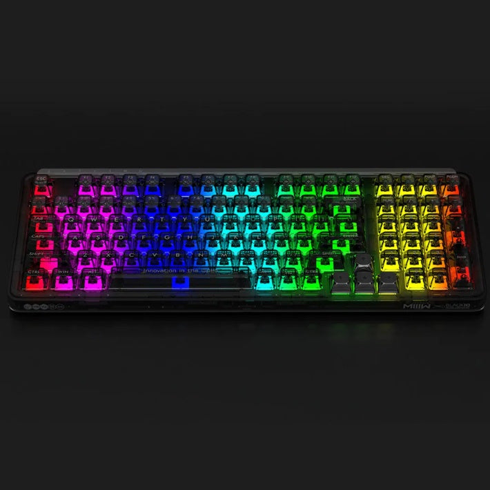 MIIIW BlackIO98 Customized Mechanical Keyboard Game Electric Competition MX Jellyfish Axis Wireless Gaming Keyboard RGB